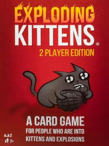 Fundas para cartas de Exploding Kittens: Edición 2 jugadores